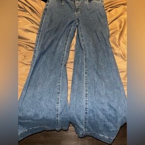 Fashion Nova Light Blue Flare Jeans